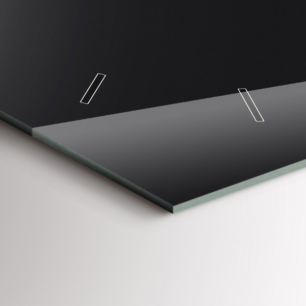 Horizontale Uhr mit motiv Mondphasen