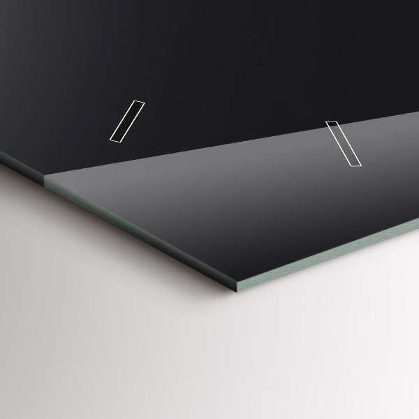 Horizontale Uhr mit motiv Mondphasen