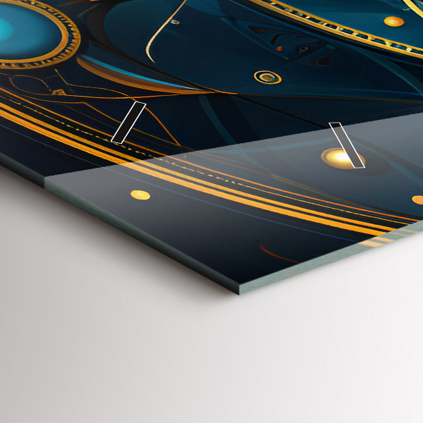 Horizontale Uhr mit motiv Horoskop-Uhr