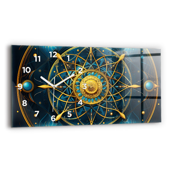 Horizontale Uhr mit motiv Horoskop-Uhr