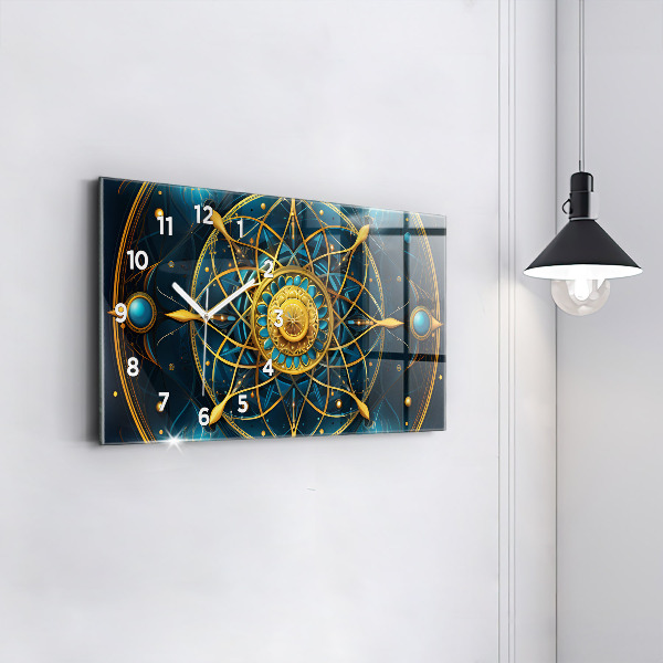 Horizontale Uhr mit motiv Horoskop-Uhr
