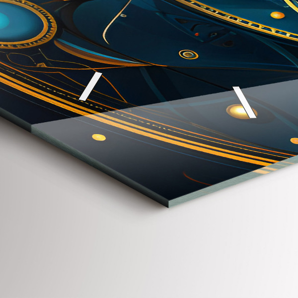 Horizontale Uhr mit motiv Horoskop-Uhr