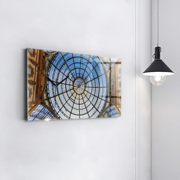 Horizontale Uhr mit motiv Einkaufszentrum in Mailand