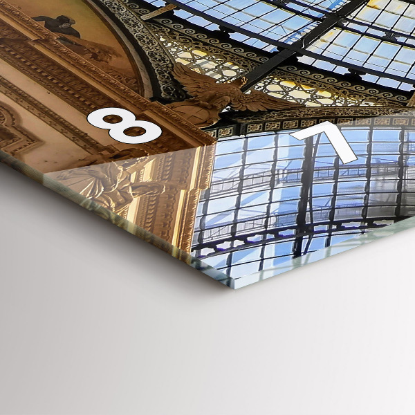 Horizontale Uhr mit motiv Einkaufszentrum in Mailand