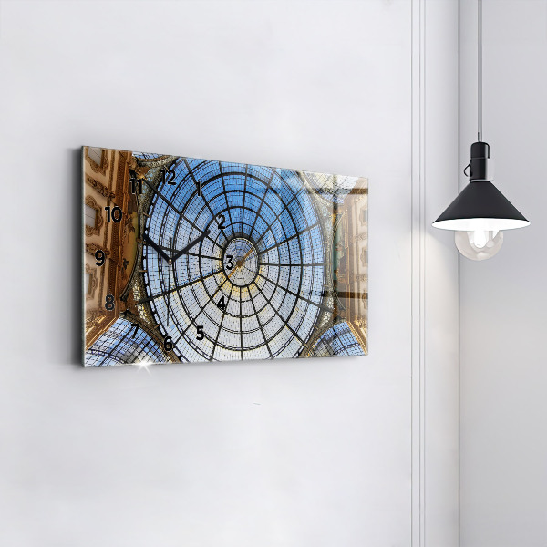 Horizontale Uhr mit motiv Einkaufszentrum in Mailand