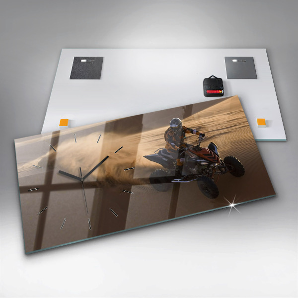 Horizontale Uhr mit motiv Quad in der Wüste