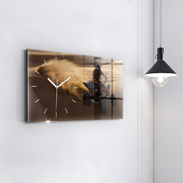 Horizontale Uhr mit motiv Quad in der Wüste