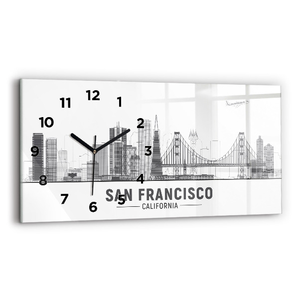 Horizontale Uhr Skyline von San Francisco