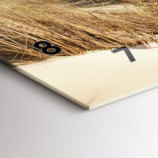 Horizontale Uhr mit motiv Blick auf den Strand