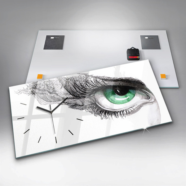 Horizontale Uhr Abstraktes menschliches Auge