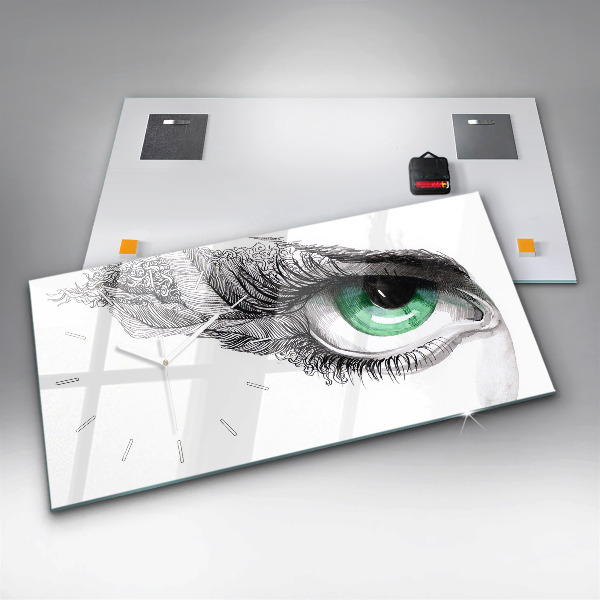 Horizontale Uhr Abstraktes menschliches Auge