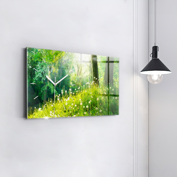 Horizontale Uhr mit motiv Frühling Natur