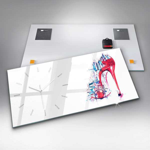 Horizontale Uhr mit motiv Rote Ferse