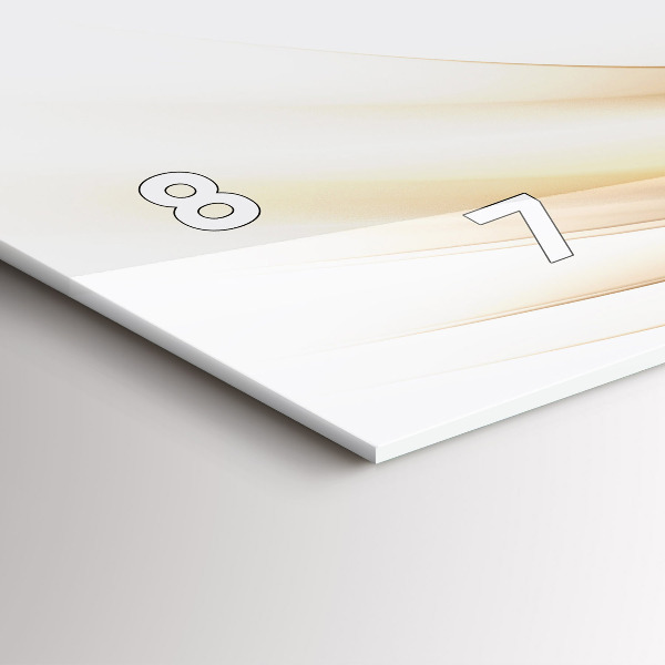 Horizontale Uhr Goldene Abstraktion