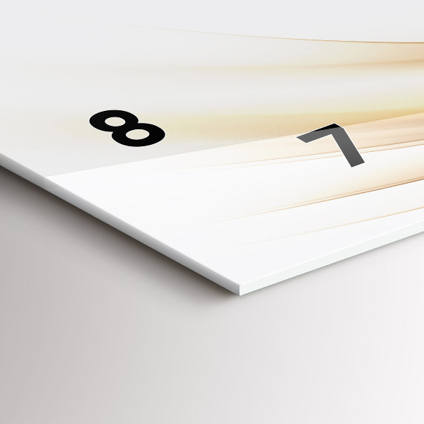 Horizontale Uhr Goldene Abstraktion