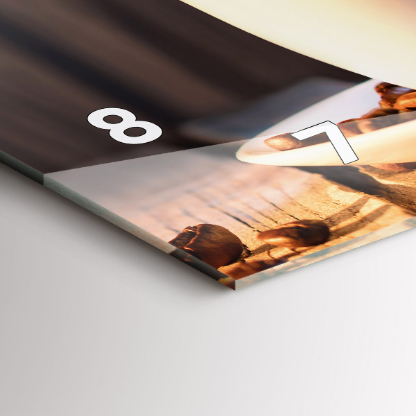 Horizontale Uhr Tasse Kaffee