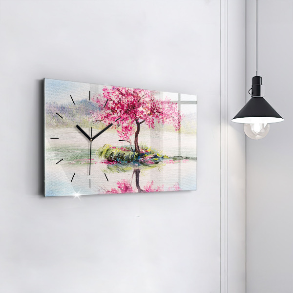 Horizontale Uhr Mosaik eines Baumes