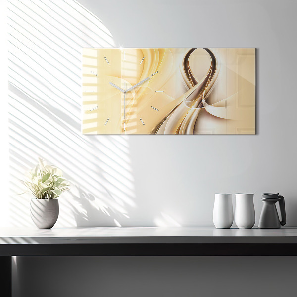 Horizontale Uhr mit motiv Wellen abstrakt