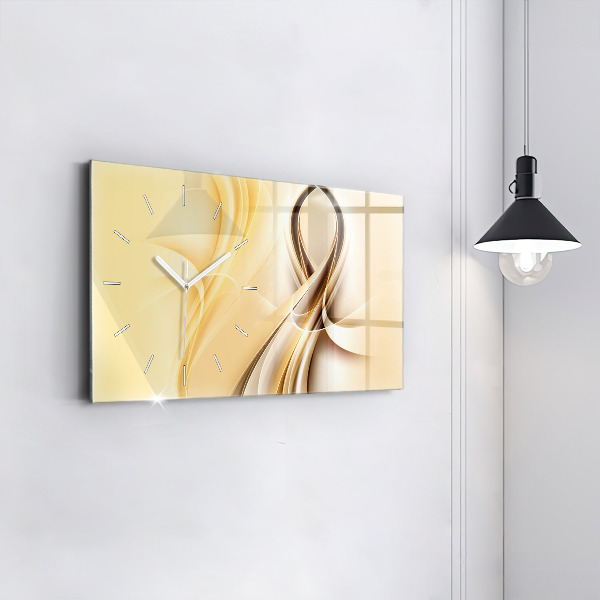 Horizontale Uhr mit motiv Wellen abstrakt