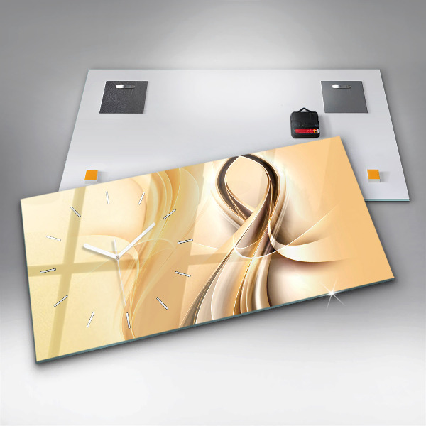 Horizontale Uhr mit motiv Wellen abstrakt