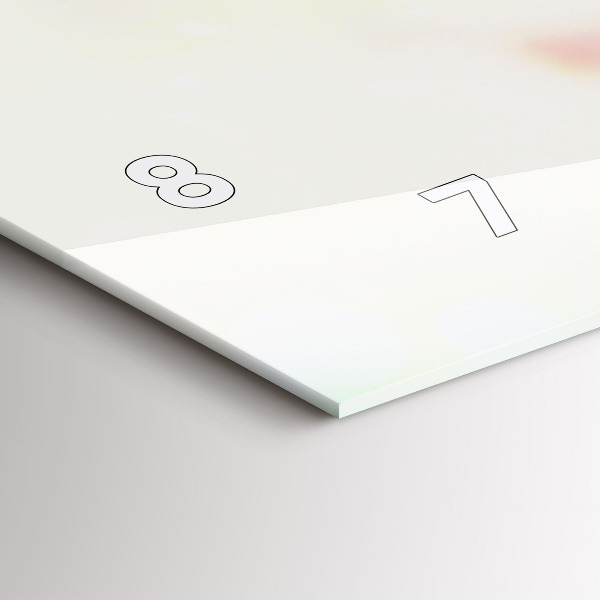 Horizontale Uhr mit motiv Blumen Frühling