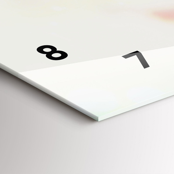 Horizontale Uhr mit motiv Blumen Frühling