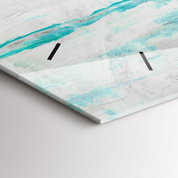 Horizontale Uhr mit motiv Öltextur abstrakt