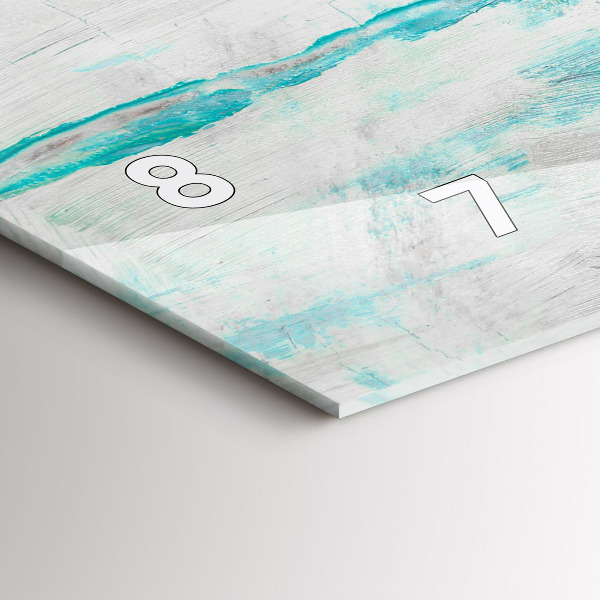 Horizontale Uhr mit motiv Öltextur abstrakt