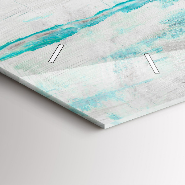 Horizontale Uhr mit motiv Öltextur abstrakt