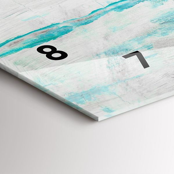 Horizontale Uhr mit motiv Öltextur abstrakt