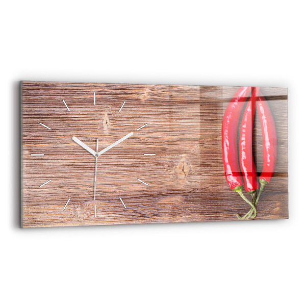 Horizontale Uhr Paprika