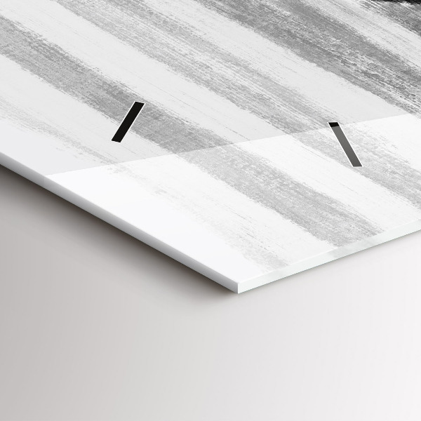 Horizontale Uhr mit motiv Frau in Schwarz und Weiß