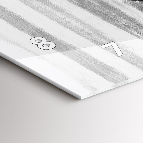 Horizontale Uhr mit motiv Frau in Schwarz und Weiß