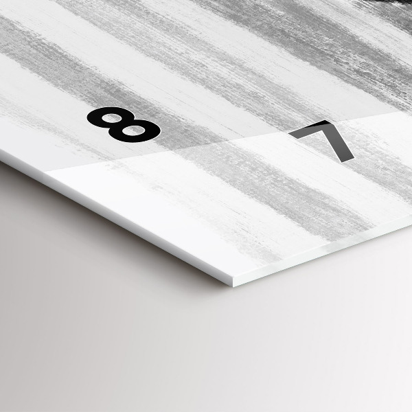 Horizontale Uhr mit motiv Frau in Schwarz und Weiß