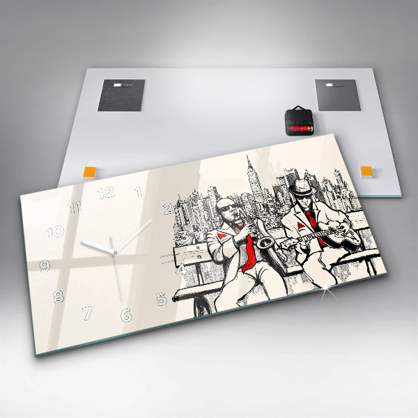 Horizontale Uhr mit motiv Jazz in New York