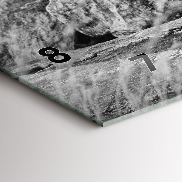 Horizontale Uhr Abstrakt - Löwe