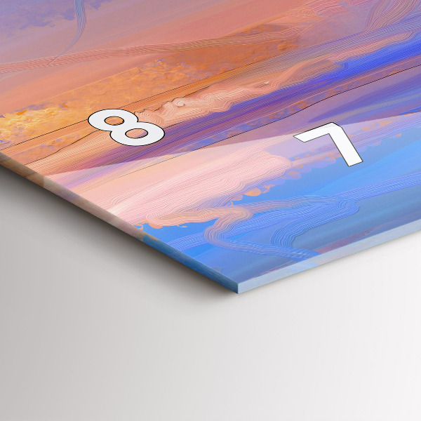 Horizontale Uhr Meereslandschaft