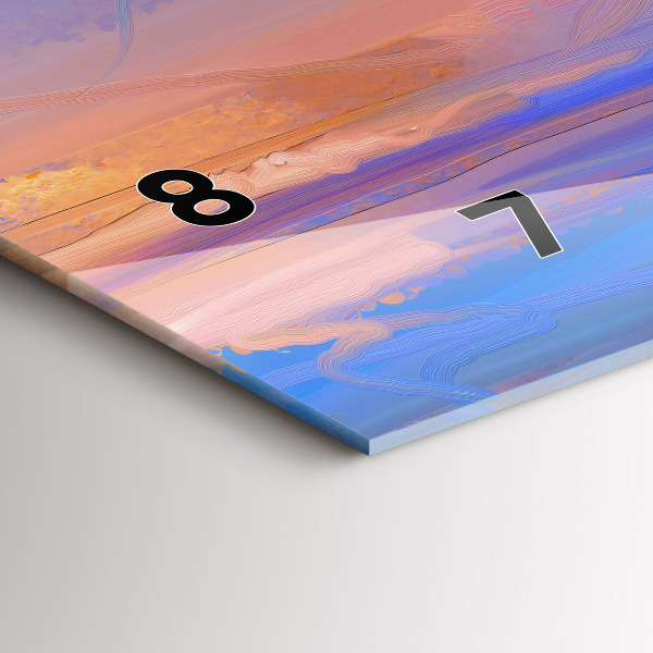 Horizontale Uhr Meereslandschaft