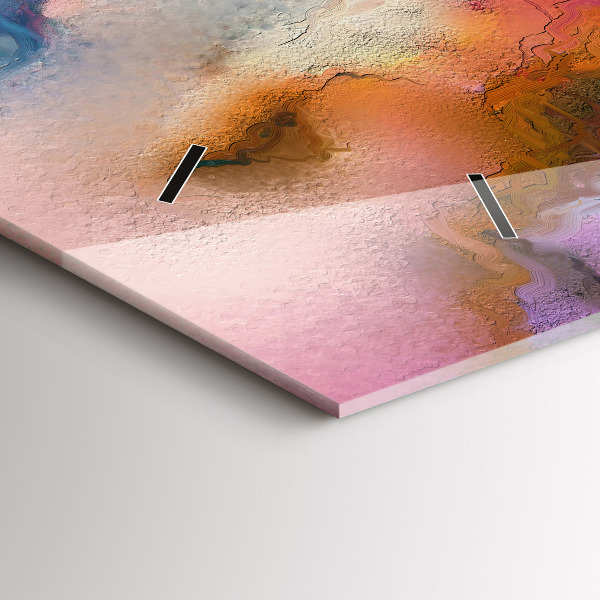 Horizontale Uhr Verschüttete Farbe