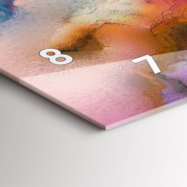 Horizontale Uhr Verschüttete Farbe