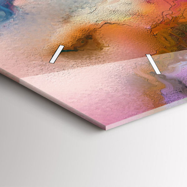 Horizontale Uhr Verschüttete Farbe