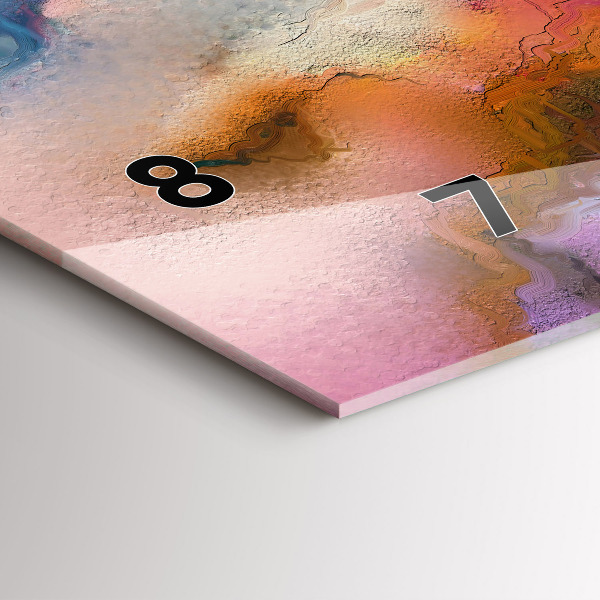 Horizontale Uhr Verschüttete Farbe