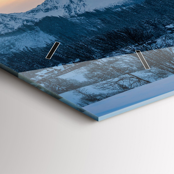 Horizontale Uhr Berglandschaft