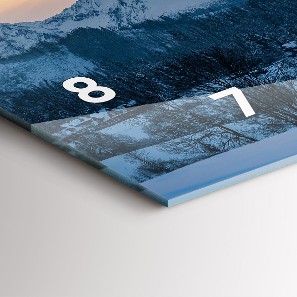 Horizontale Uhr Berglandschaft