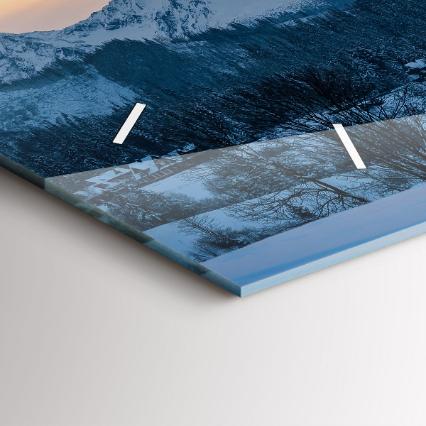 Horizontale Uhr Berglandschaft