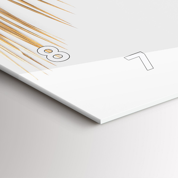 Horizontale Uhr mit motiv Tropische Blätter