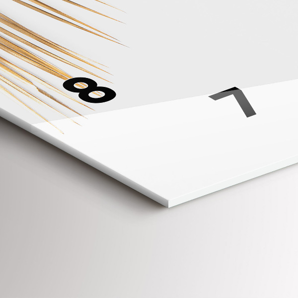 Horizontale Uhr mit motiv Tropische Blätter