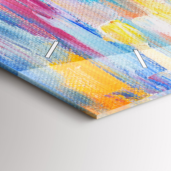 Horizontale Uhr Pärchen im Regen