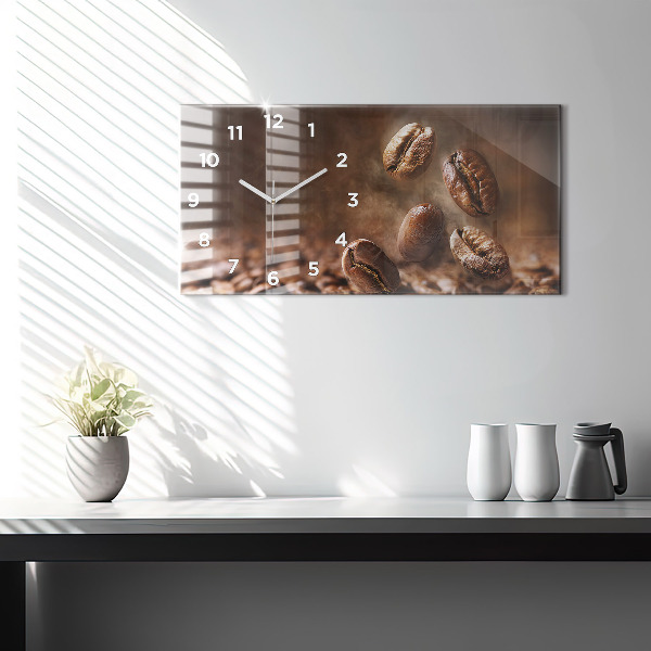 Horizontale Uhr Kaffeebohnen