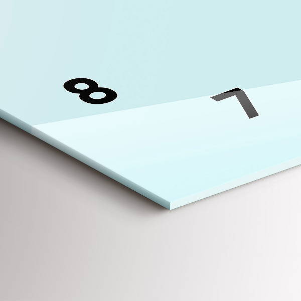 Horizontale Uhr mit motiv Lustige Katze mit Brille